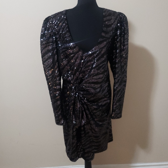 Parker Black V-Neck Dress Women's Size 16 NWT - Picture 7 of 16